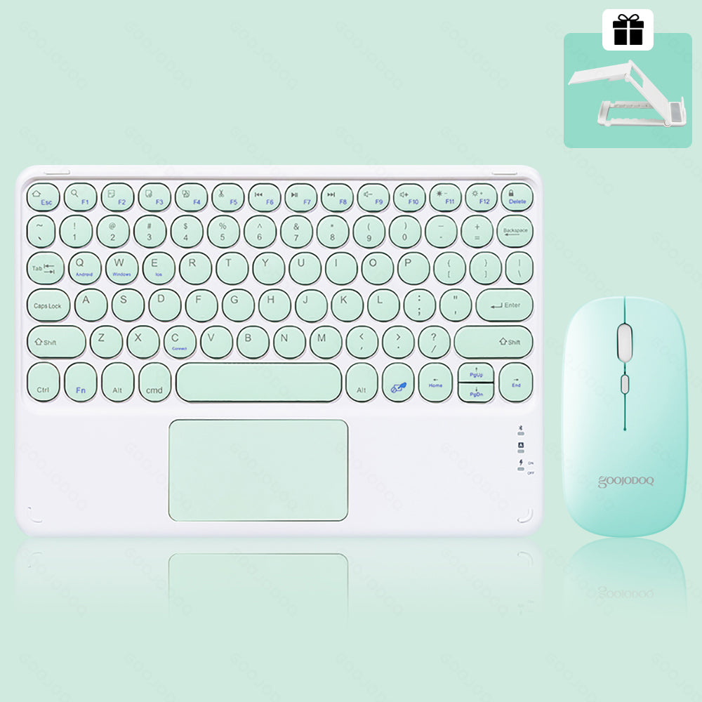 Bluetooth Keyboard Mobile Phone Tablet Computer Color Matching Wireless With Touchpad