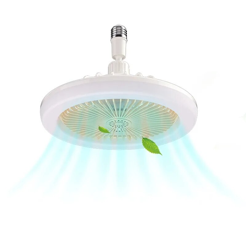 3In1 30w Ceiling Fan With Lighting Lamp E27 Converter Base With Remote Control For Bedroom Living Home Silent