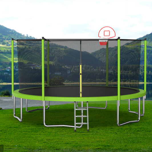 15FT trampoline green